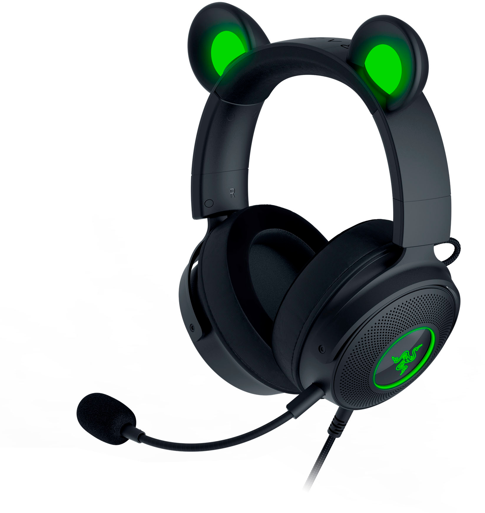 Razer Kraken Kitty - Wired USB Gaming Headset - THX Spatial Audio - Black 