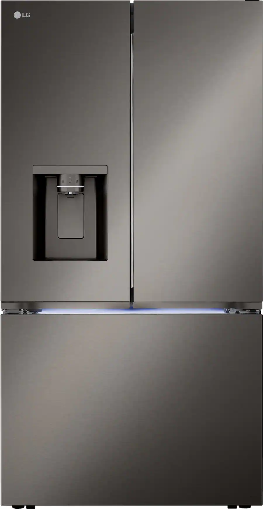 LG 36 in Wide Counter Depth MAX 25.5 Cu. Ft. French Door Smart ...