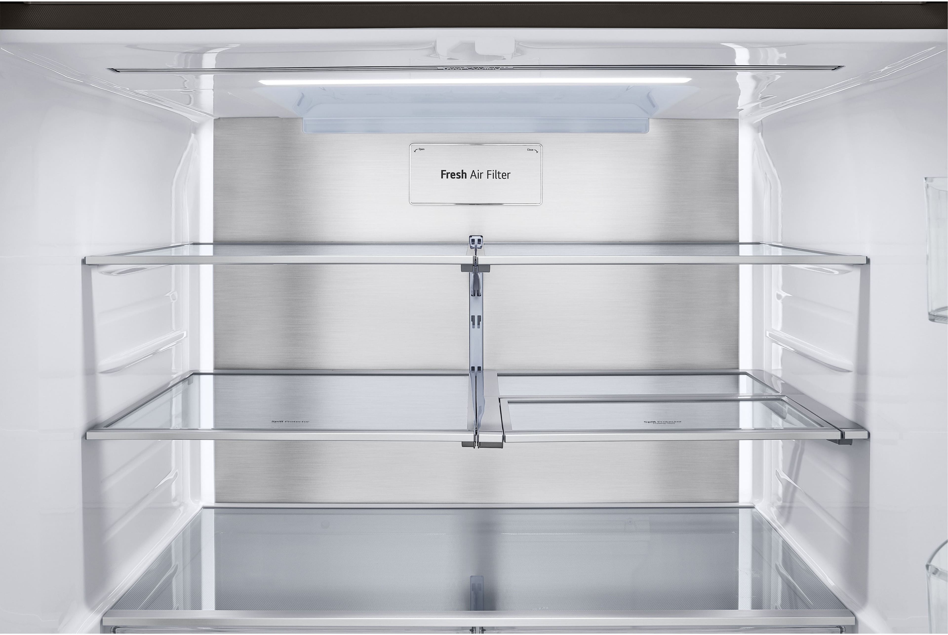 Alt View 16. LG - Counter-Depth MAX 25.5 Cu. Ft. French Door Smart Refrigerator with Four Kinds of Ice - Printproof Black Stainless Steel.