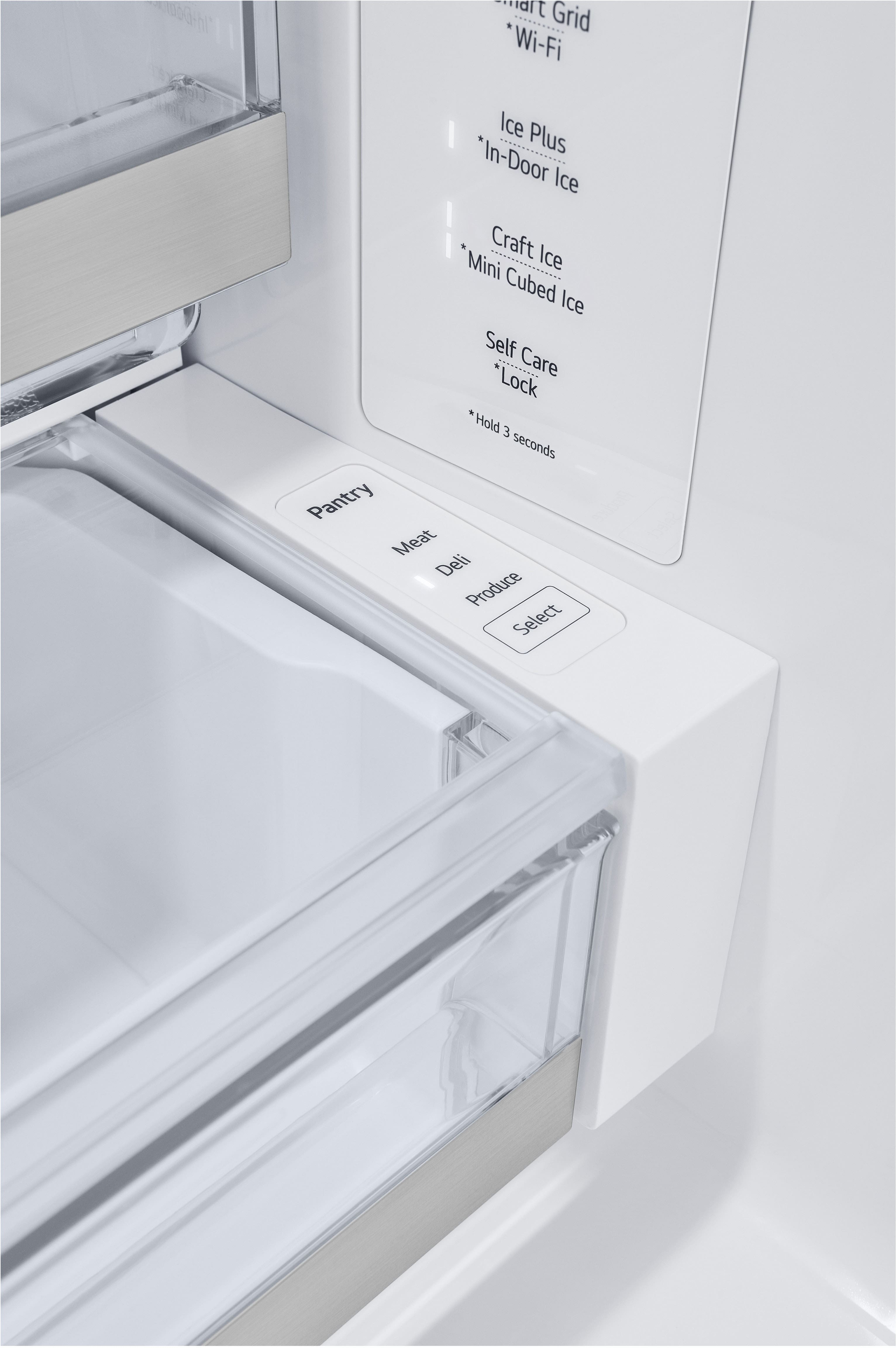 Alt View 19. LG - Counter-Depth MAX 25.5 Cu. Ft. French Door Smart Refrigerator with Four Kinds of Ice - Printproof Black Stainless Steel.