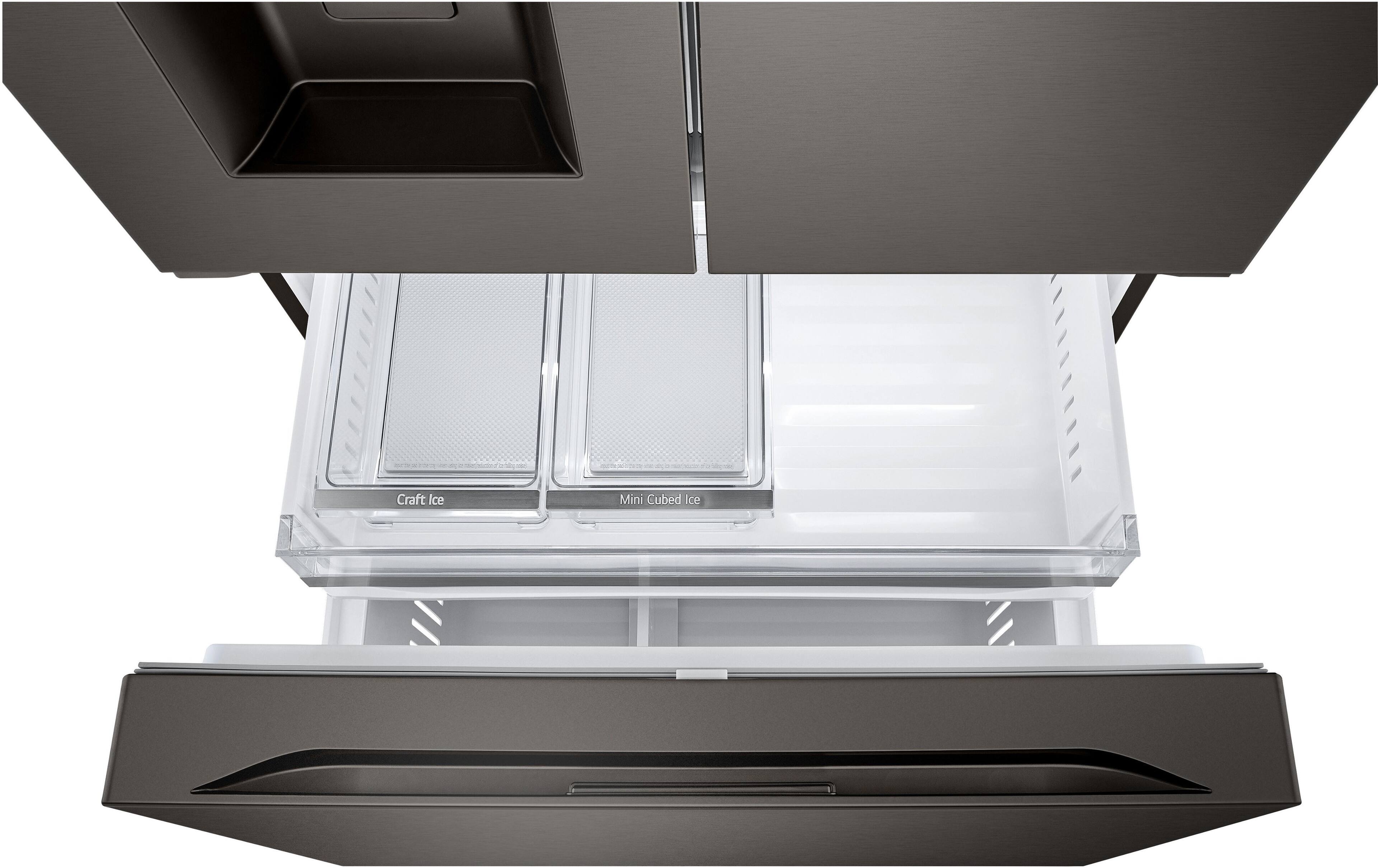 Alt View 33. LG - Counter-Depth MAX 25.5 Cu. Ft. French Door Smart Refrigerator with Four Kinds of Ice - Printproof Black Stainless Steel.