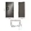 Left. LG - Counter-Depth MAX 25.5 Cu. Ft. French Door Smart Refrigerator with Four Kinds of Ice - Printproof Black Stainless Steel.