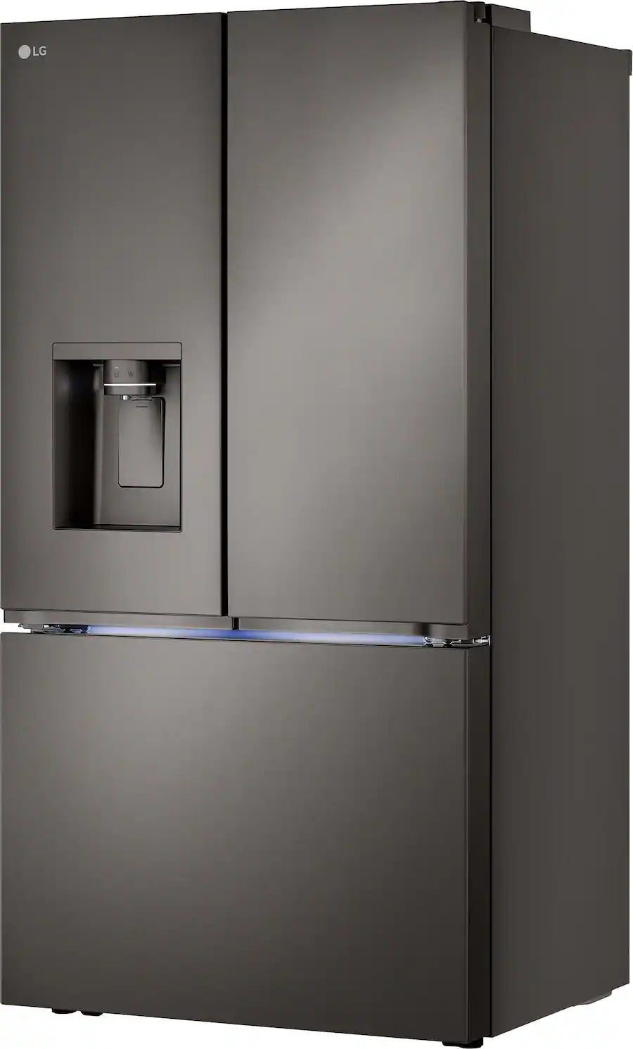 LG 36 in Wide Counter Depth MAX 25.5 Cu. Ft. French Door Smart ...