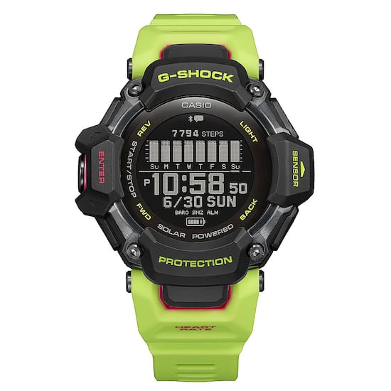 Casio G Shock Move 52mm Heart Rate GPS Solar Assist Resin Strap