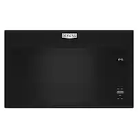 Maytag - 1.1 Cu. Ft. Over-the-Range Microwave with Flush Built-in Design - Black - Front_Zoom