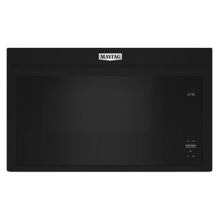 Maytag - 1.1 Cu. Ft. Over-the-Range Microwave with Flush Built-in Design - Black