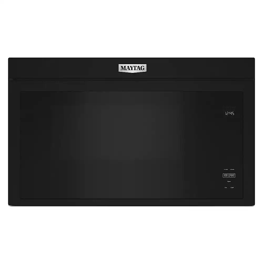 Maytag - 1.1 Cu. Ft. Over-the-Range Microwave with Flush Built-in Design - Black