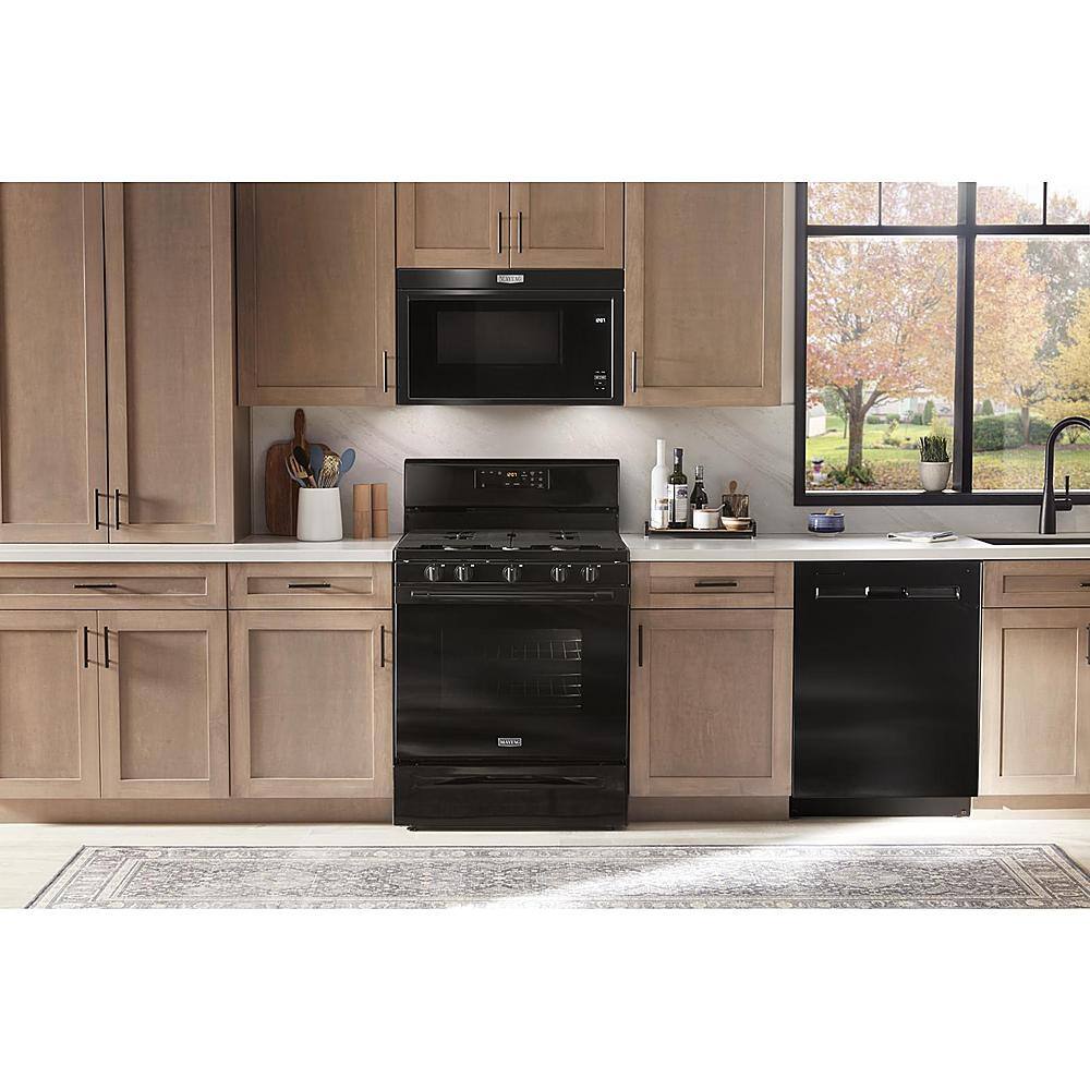 Alt View 14. Maytag - 1.1 Cu. Ft. Over-the-Range Microwave with Flush Built-in Design - Black.