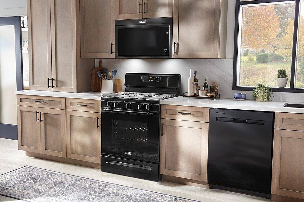 Alt View 15. Maytag - 1.1 Cu. Ft. Over-the-Range Microwave with Flush Built-in Design - Black.