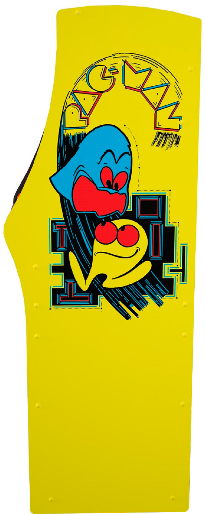 Back View: Arcade1Up - PAC-MAN Deluxe Arcade Machine - Yellow