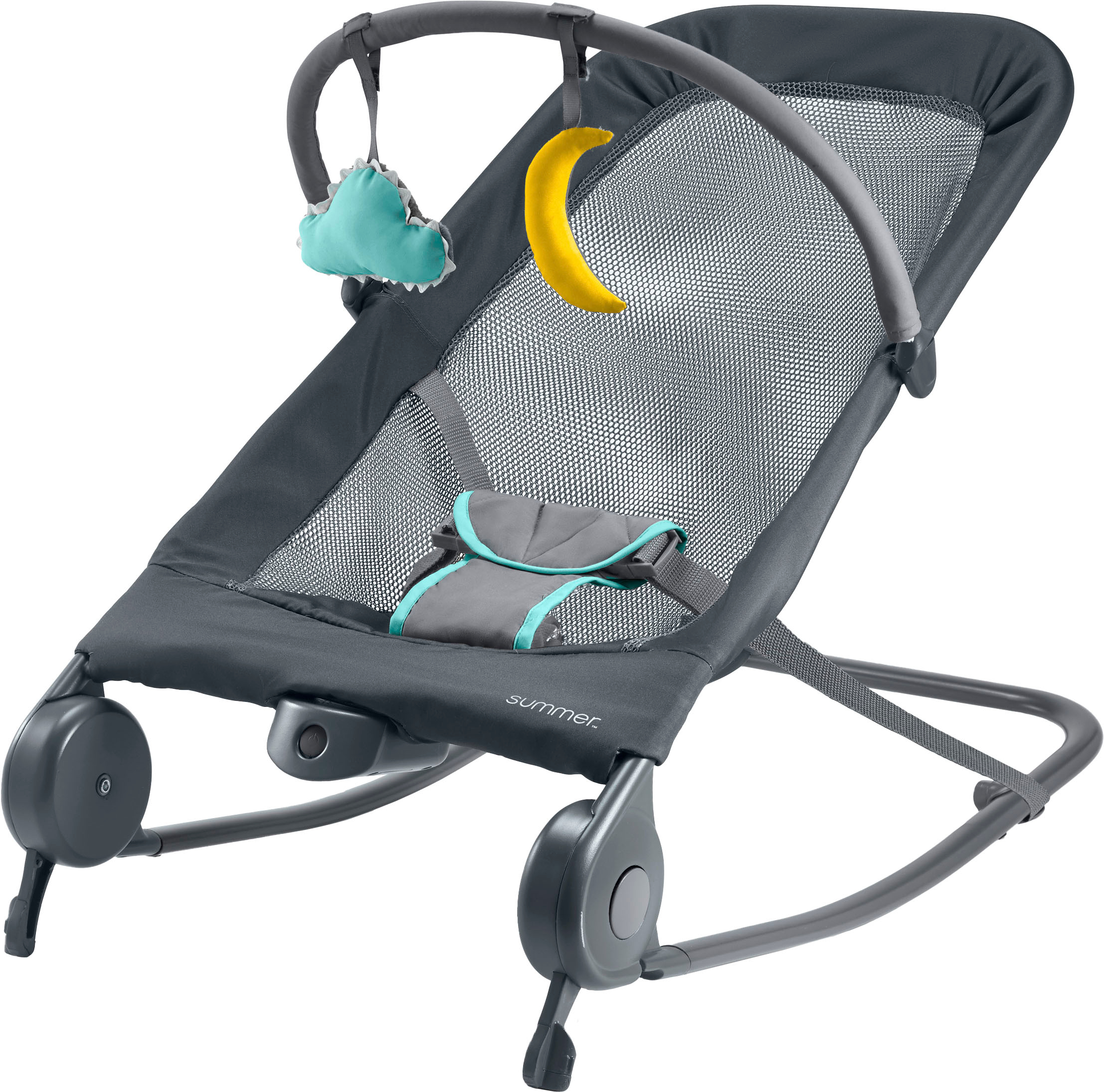 Angle View: Summer Infant - Summer 2-in-1 Bouncer & Rocker Duo - Multi