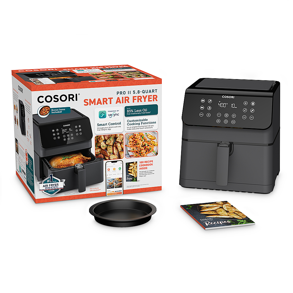 Cosori Pro Gen 2 5.8 qt Smart Air Fryer, CS169-AF Black KAAPAFCSSUS0133Y -  Best Buy