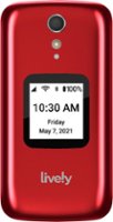 Lively® - Jitterbug Flip2 Cell Phone for Seniors - Red - Front_Zoom