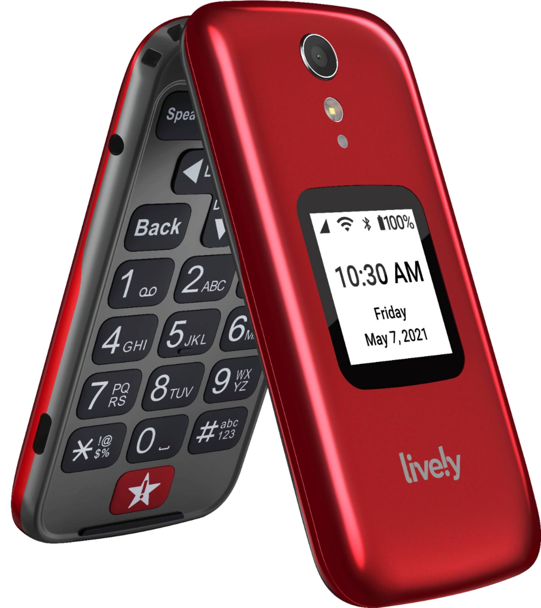 Save on Lively – Jitterbug Flip2 Cell Phone for Seniors – Red @ BestBuy Save on Lively – Jitterbug Flip2 Cell Phone for Seniors – Red @ BestBuy