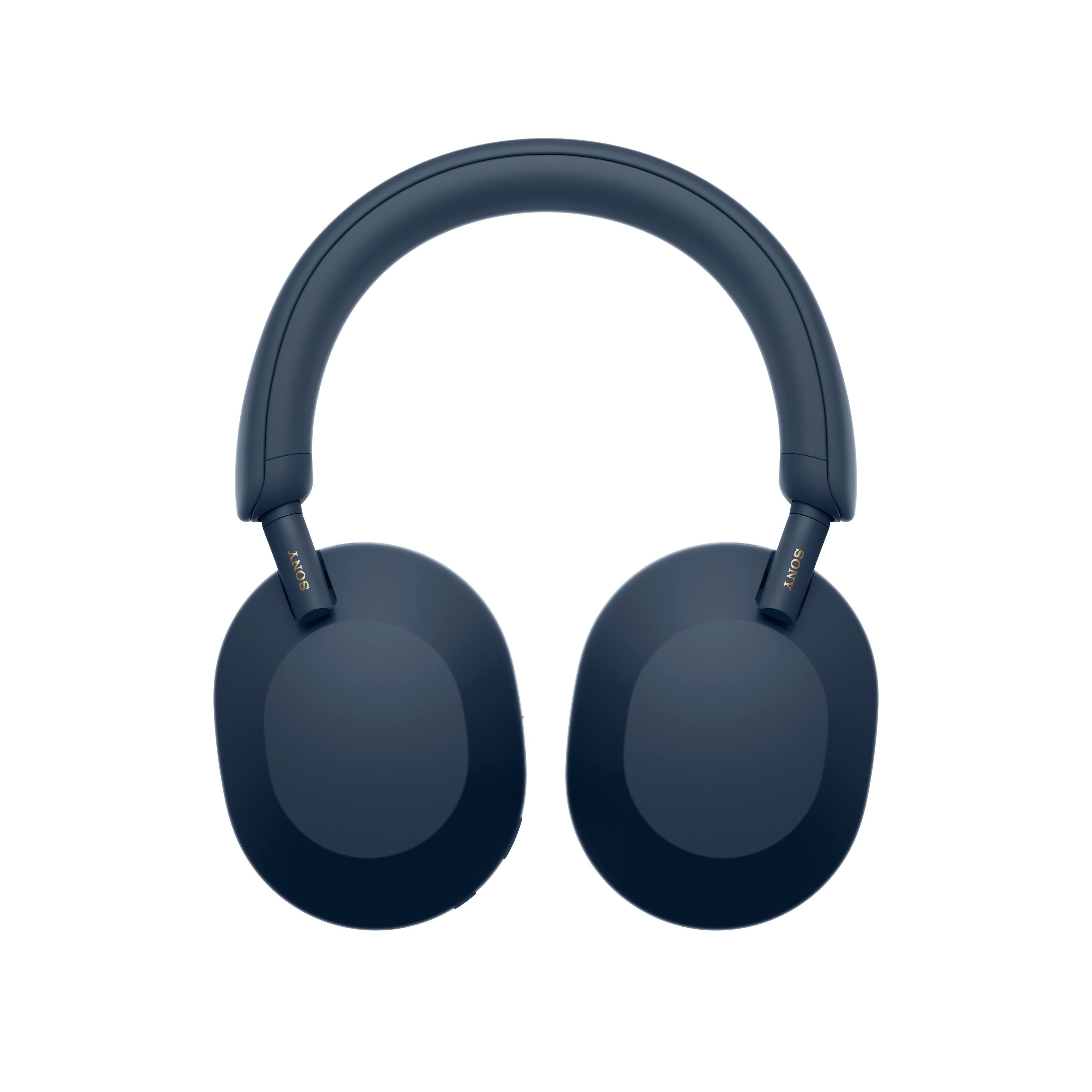 Alt View 12. Sony - WH1000XM5 Wireless Noise-Canceling Over-the-Ear Headphones - Blue.