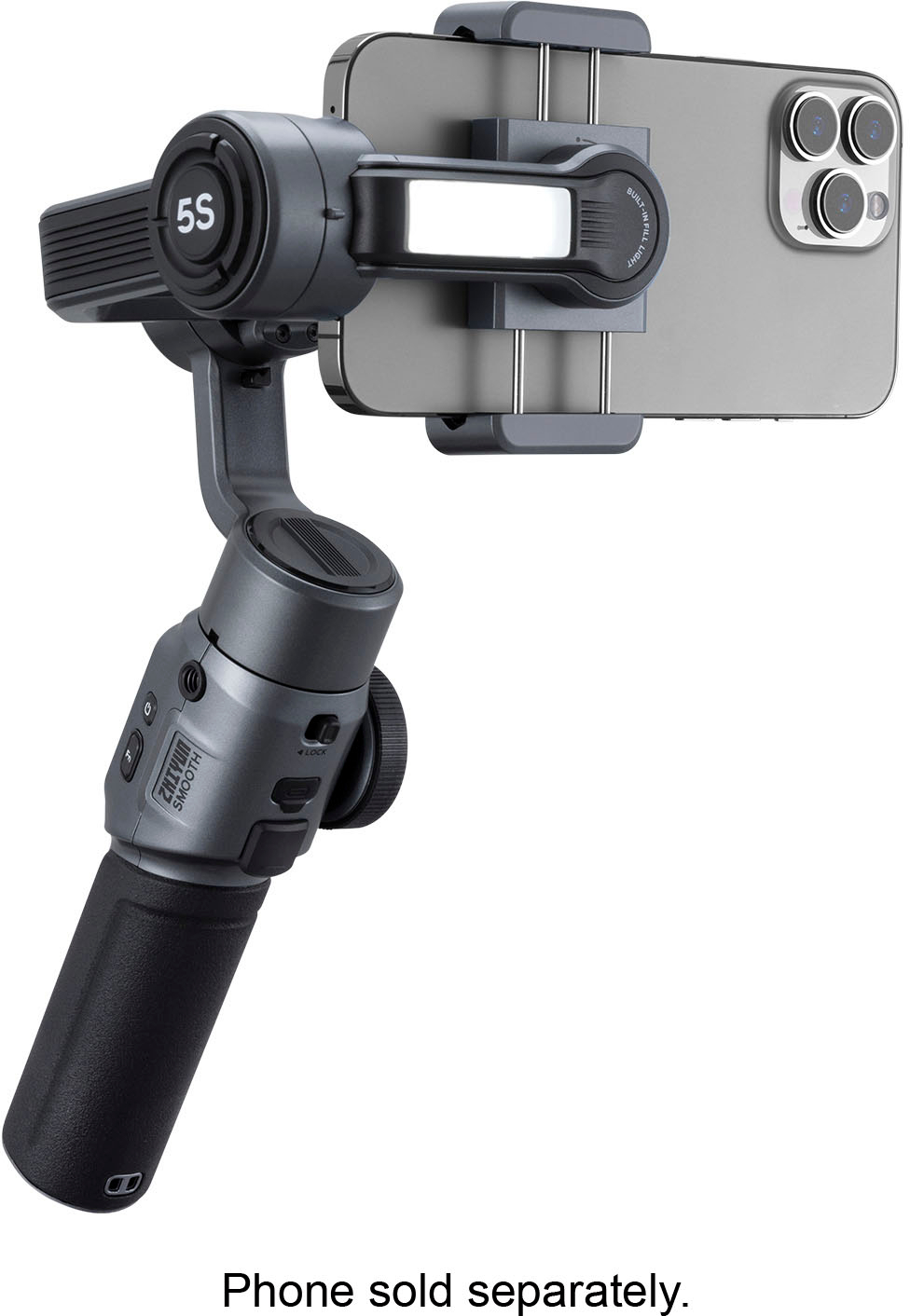 Zhiyun Smooth 5S 3-Axis Gimbal Stabilizer Standard Smartphones with detachable tri-pod stand Gray C030117G3 - Best Buy