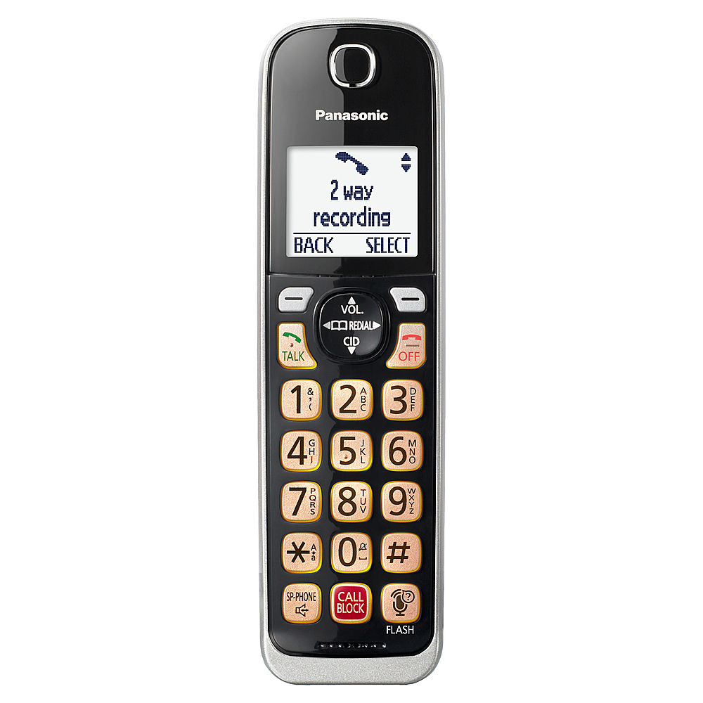 Panasonic KX-TGL432B DECT 6.0 Expandable Cordless Phone System with Digital  Answering System Black KX-TGL432B - Best Buy