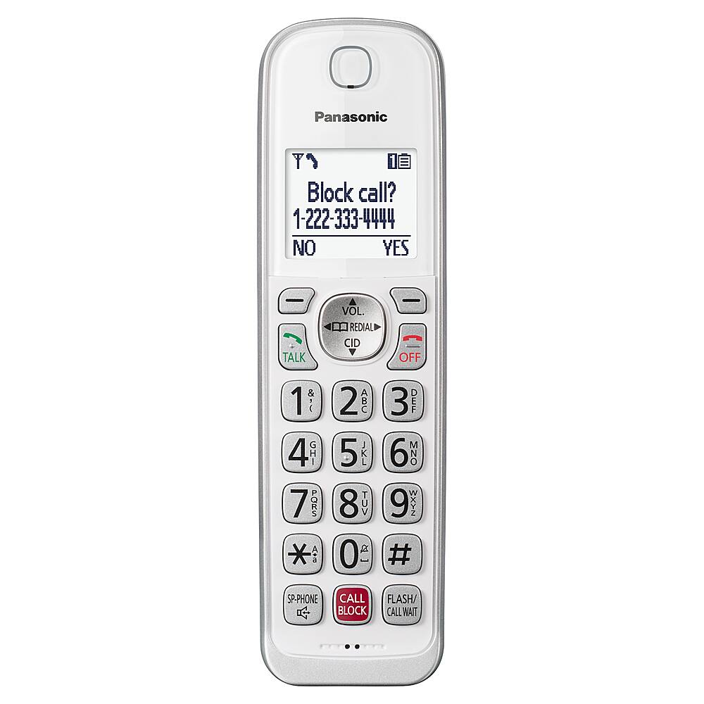 Alt View 11. Panasonic - KX-TGDA83W Cordless Expansion Handset for KX-TGD81x and KX-TGD83x Series Cordless Phone Systems - White.