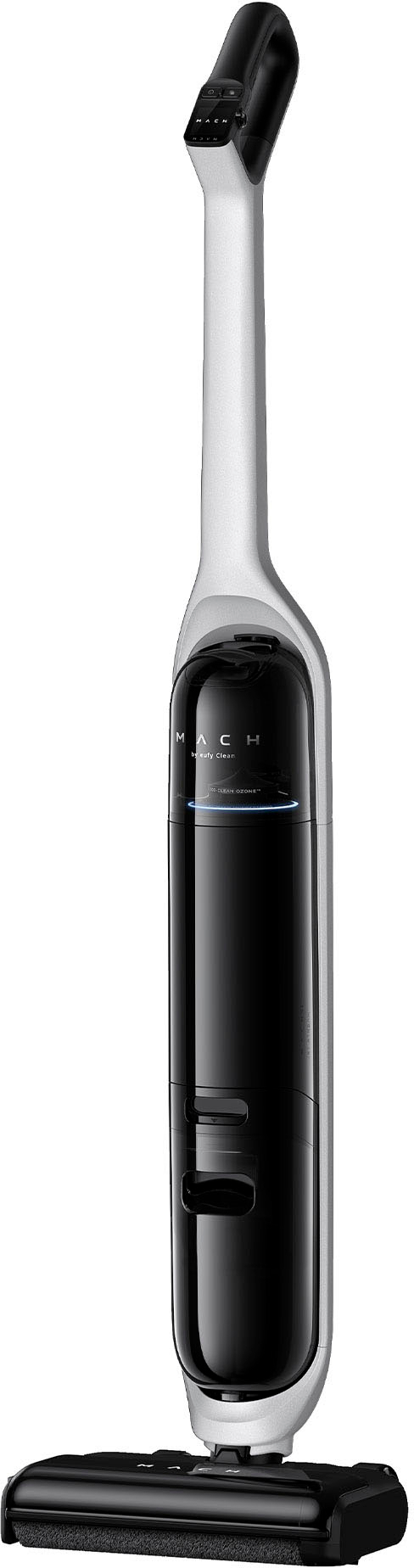 Angle View: eufy Clean - MACH V1 All-in-One Cordless Upright Vacuum with Always-Clean Mop - Black