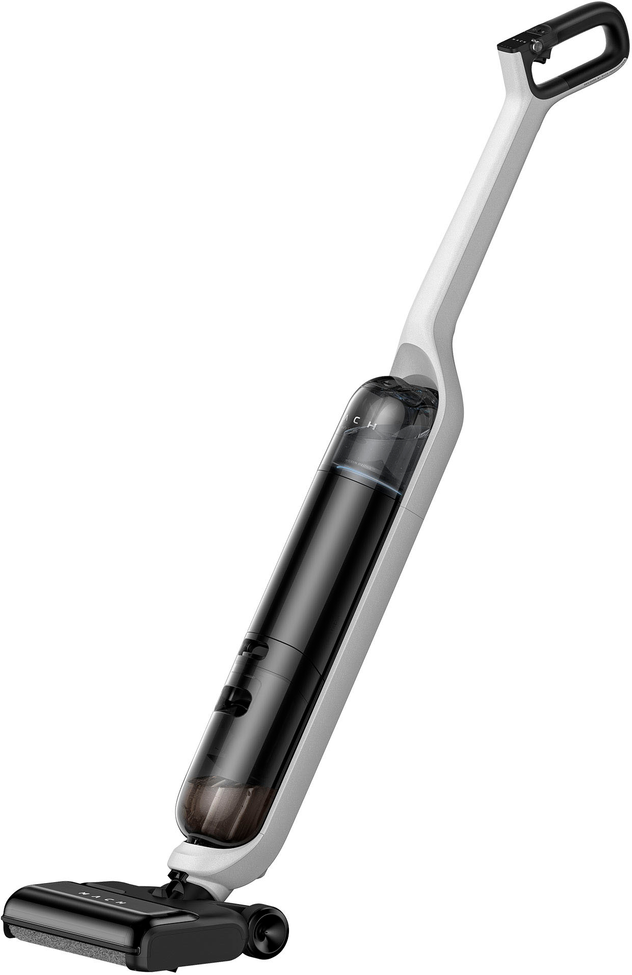 Left View: eufy Clean - MACH V1 All-in-One Cordless Upright Vacuum with Always-Clean Mop - Black