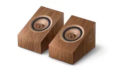 Front. KEF - R8 Meta Dolby Atmos Module Speakers (Pair) - Walnut.