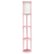 Front Zoom. Simple Designs - Round Etagere Storage Floor Lamp with 2 USB, 1 Outlet - Light pink.