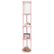 Alt View Zoom 14. Simple Designs - Round Etagere Storage Floor Lamp with 2 USB, 1 Outlet - Light pink.