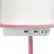 Alt View Zoom 17. Simple Designs - Round Etagere Storage Floor Lamp with 2 USB, 1 Outlet - Light pink.