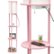 Alt View Zoom 18. Simple Designs - Round Etagere Storage Floor Lamp with 2 USB, 1 Outlet - Light pink.