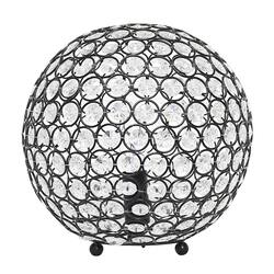 Lalia Home Table Lamp Crystal Sphere Glamourous Orb Table Lamp - Restoration Bronze - Front_Zoom