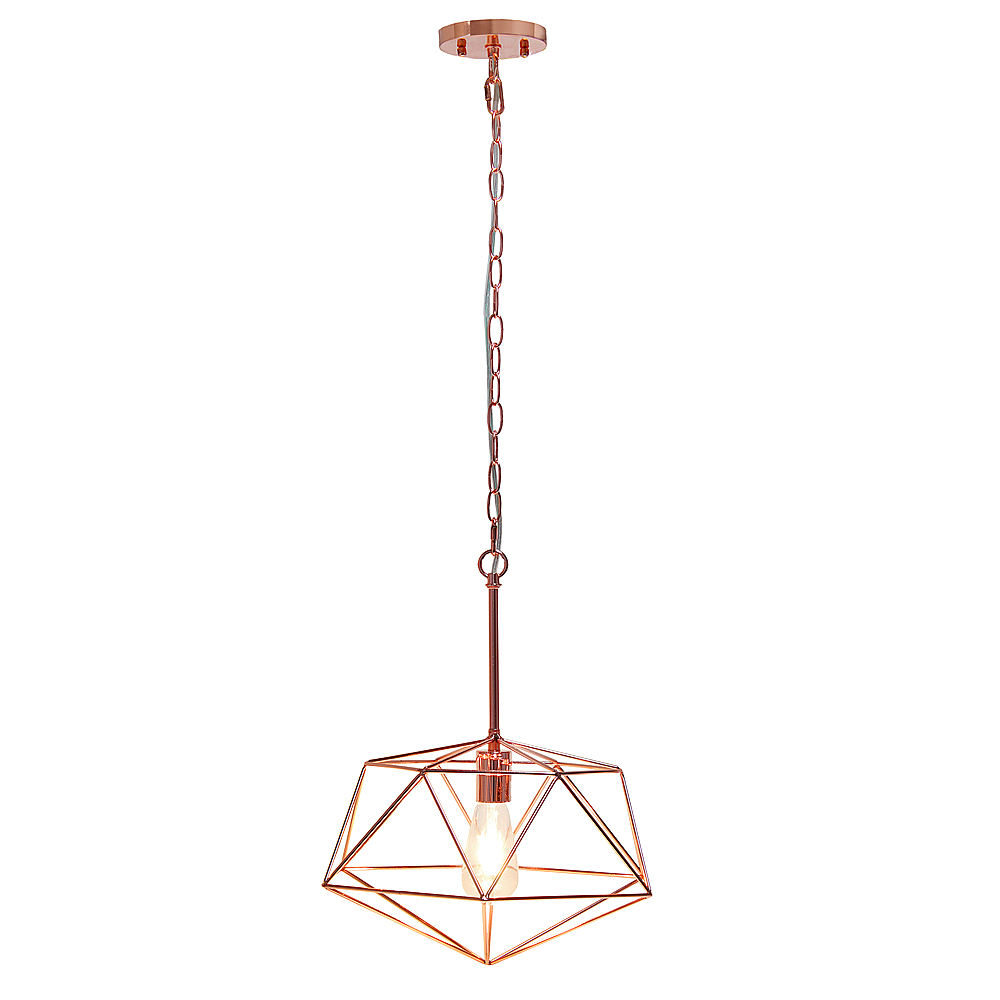 Best Buy: Lalia Home 1 Light Metal Wire Paragon Pendant Fixture Rose ...