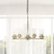Alt View Zoom 11. Lalia Home - 5 Light Clear Glass and Metal Hanging Pendant Chandelier - Antique brass.