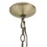 Alt View Zoom 15. Lalia Home - 5 Light Clear Glass and Metal Hanging Pendant Chandelier - Antique brass.