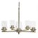 Alt View Zoom 18. Lalia Home - 5 Light Clear Glass and Metal Hanging Pendant Chandelier - Antique brass.