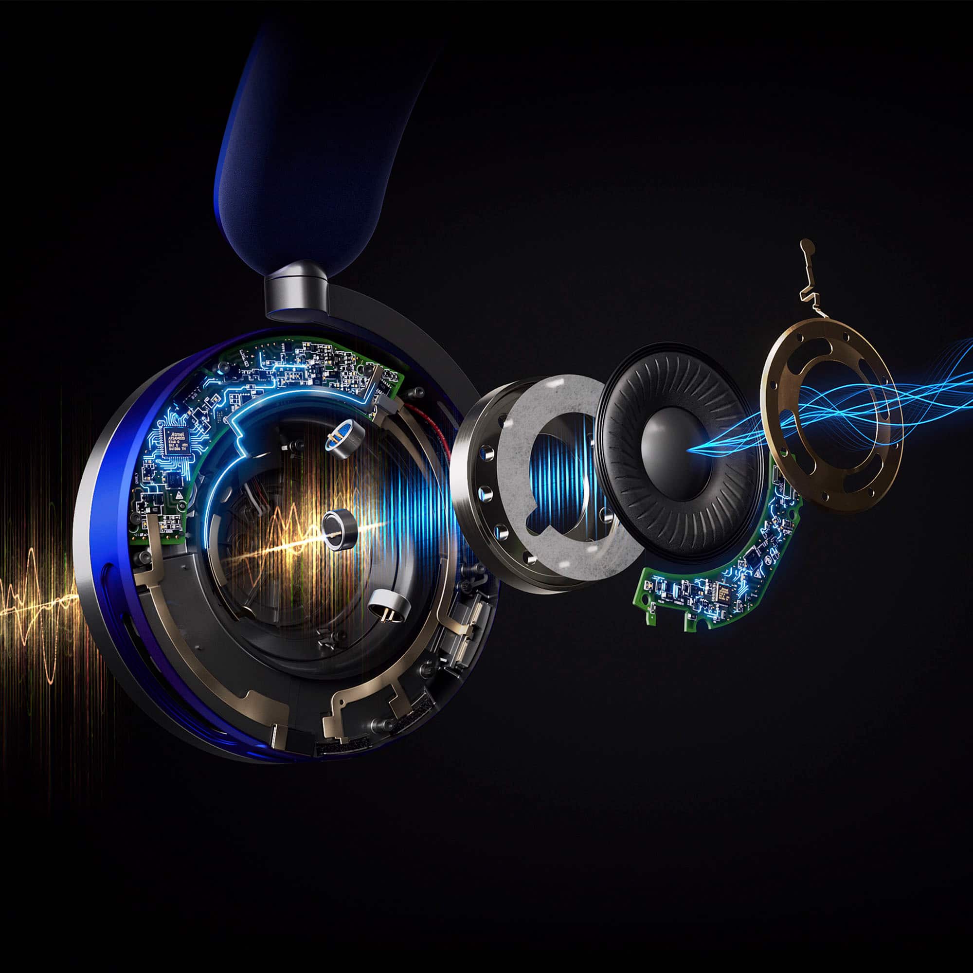 Advanced noise cancelling: Eight active-cancelling microphones and two microphones for clear calls.