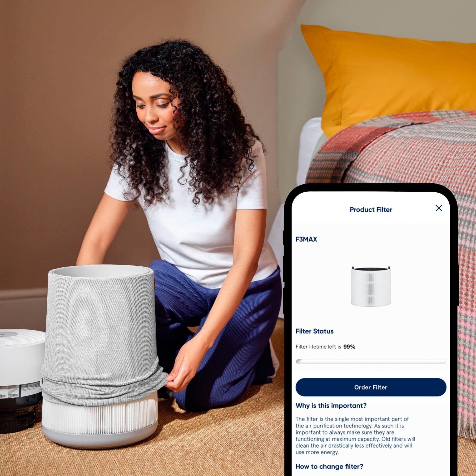 Alt View 11. Blueair - F4MAX - Blueair 411i Max & 411a Max Filter - black.