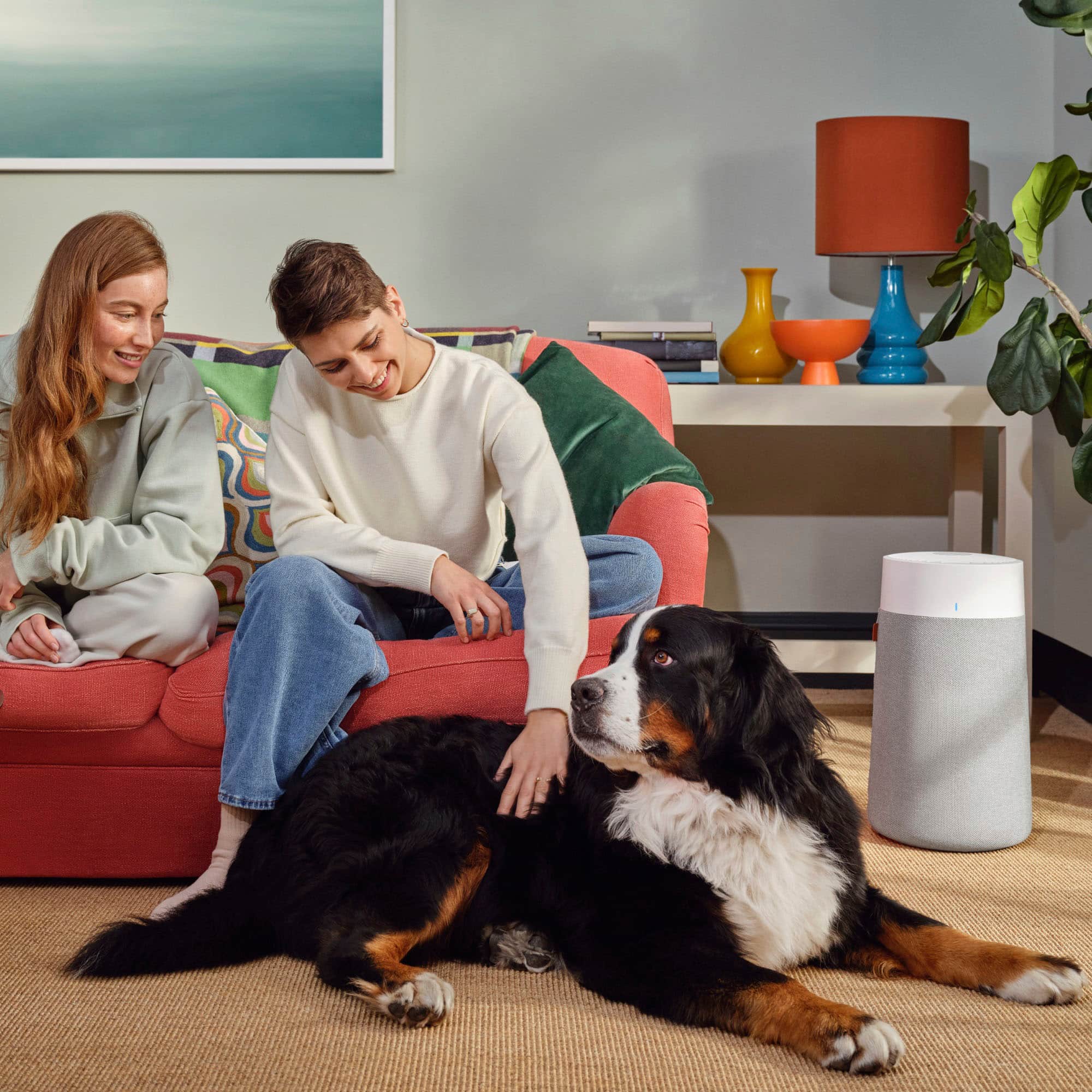 Alt View 14. Blueair - Blue Pure 411a Max 219 Sq. Ft HEPASilent Small Room Bedroom Air Purifier - White/Gray.