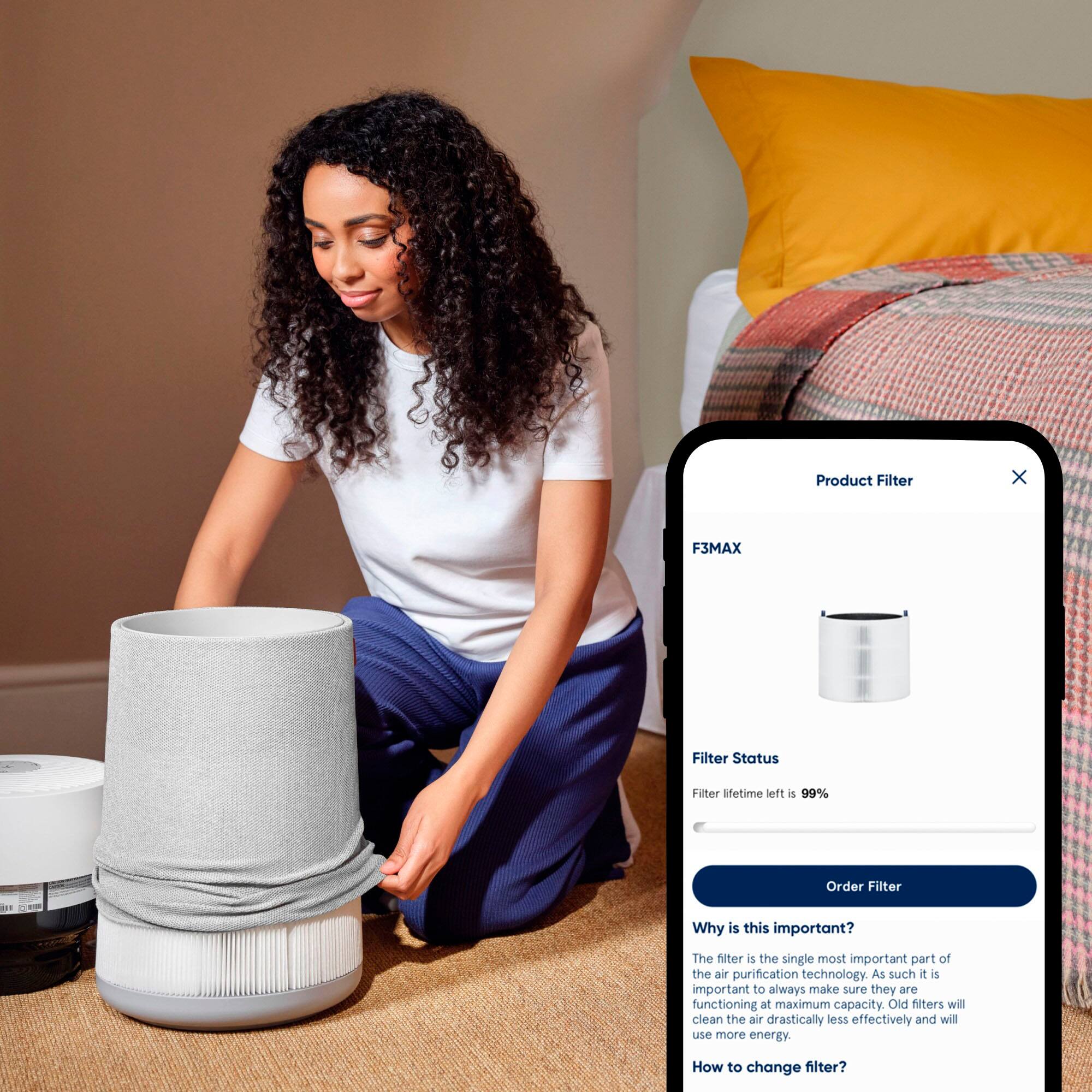 Alt View 11. Blueair - F3MAX - Blueair 311i Max Filter - White.