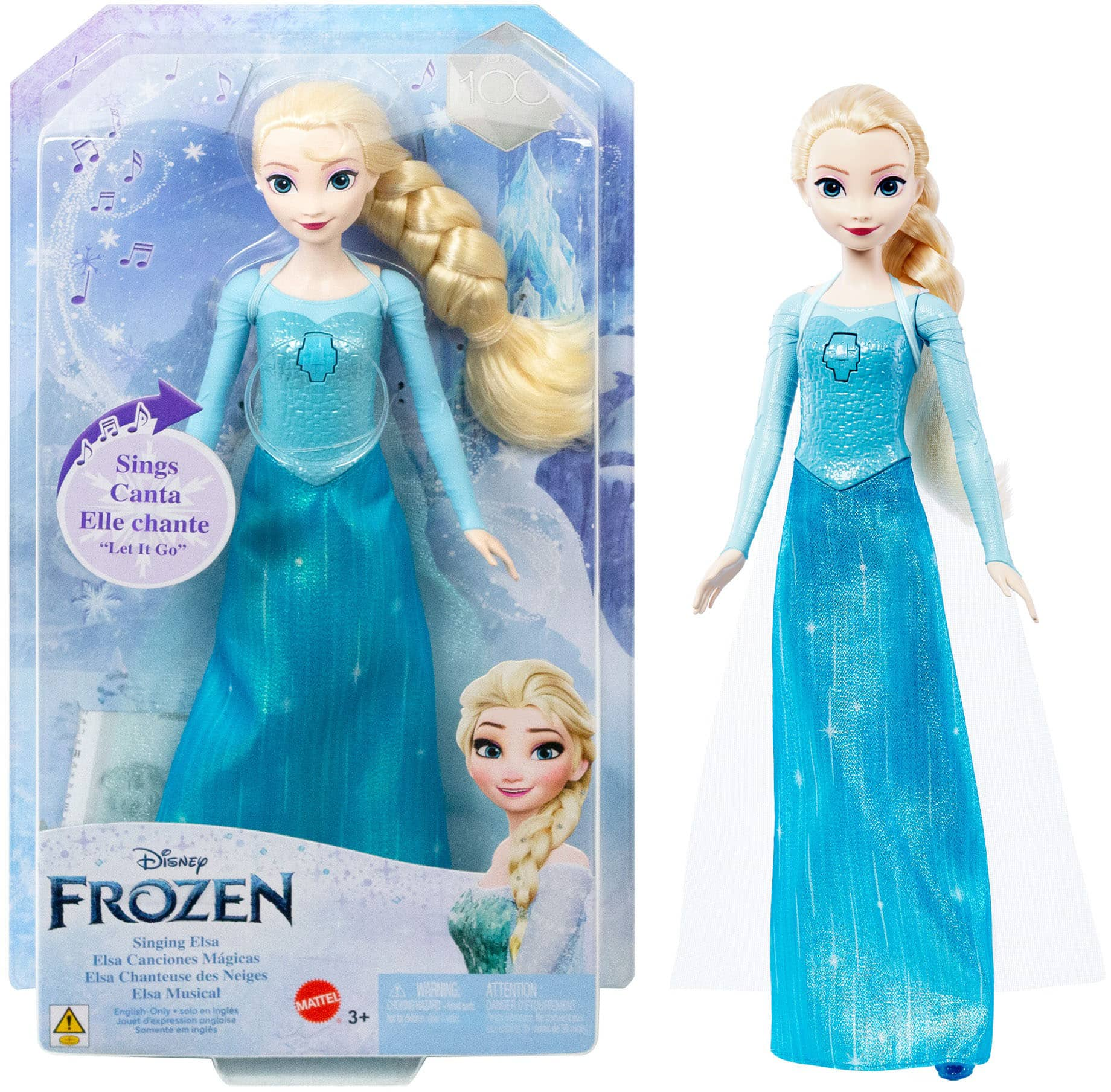 Singing elsa deals doll with microphone