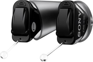 Sony - Self-Fitting OTC Hearing Aids - Black - Front_Zoom