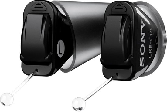 Front Zoom. Sony - Self-Fitting OTC Hearing Aids - Black.