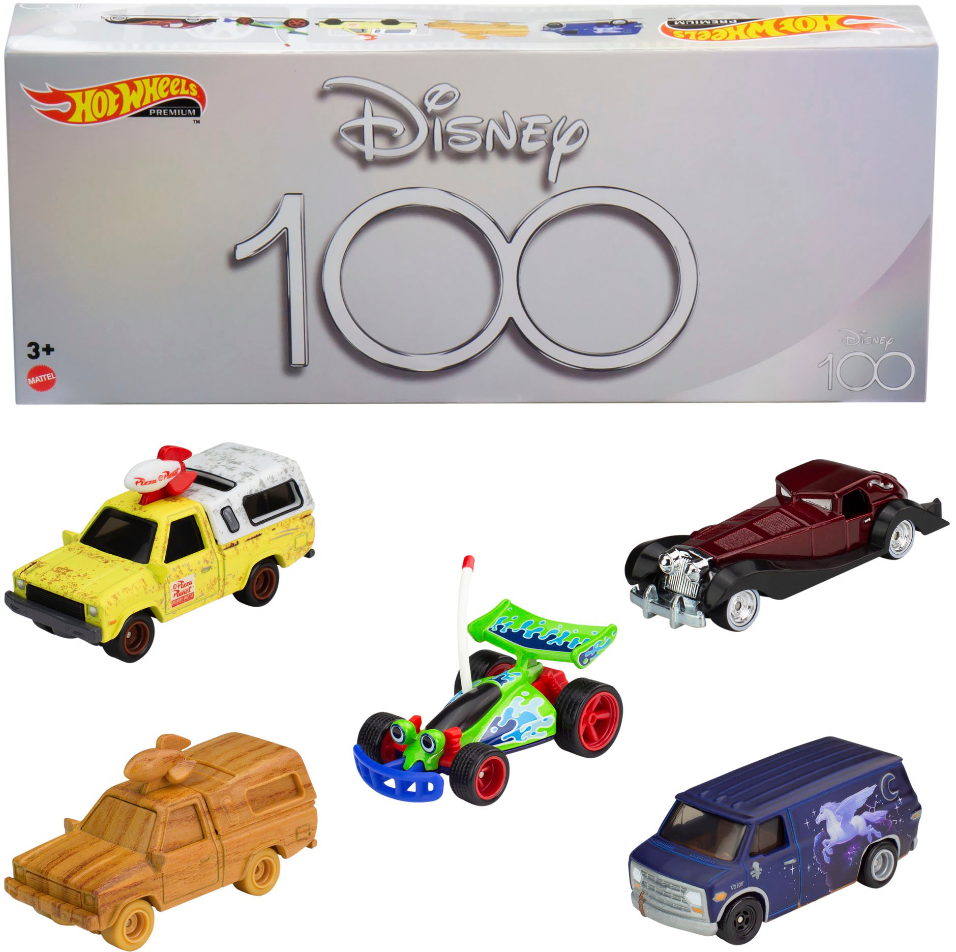 Hot Wheels Disney 100th Anniversary Themed Car 5-Pack Multi HKF06
