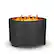 Alt View 20. Alamont Home - Titus Commercial Grade 27" Outdoor Smokeless Wood Burning Fire Pit - Black.