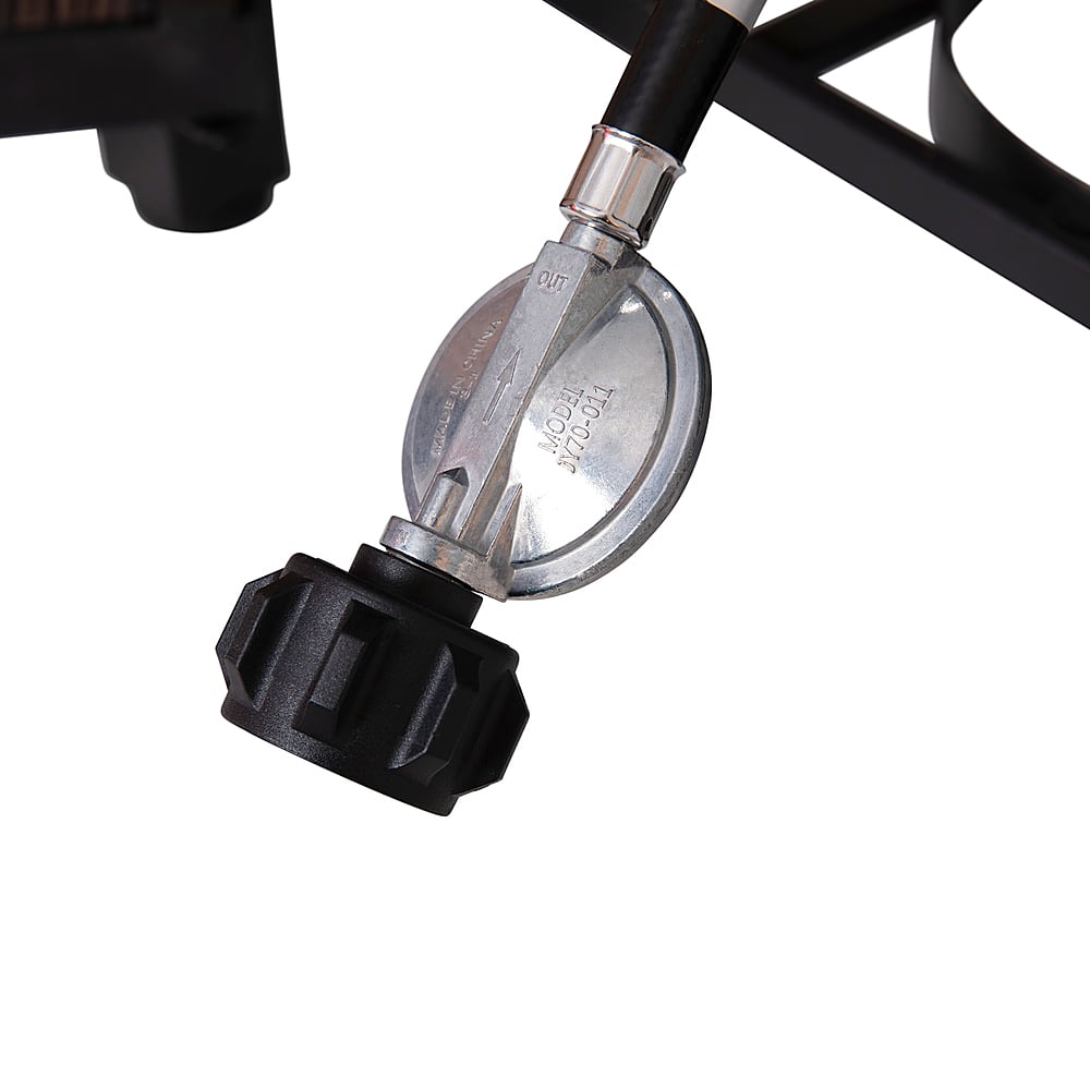 Alt View 21. Alamont Home - Olympia Outdoor 50,000 BTU Fire Table with Steel Top and Wicker Base - Espresso/Black.