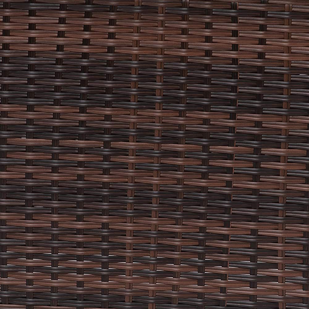 Alt View 22. Alamont Home - Olympia Outdoor 50,000 BTU Fire Table with Steel Top and Wicker Base - Espresso/Black.