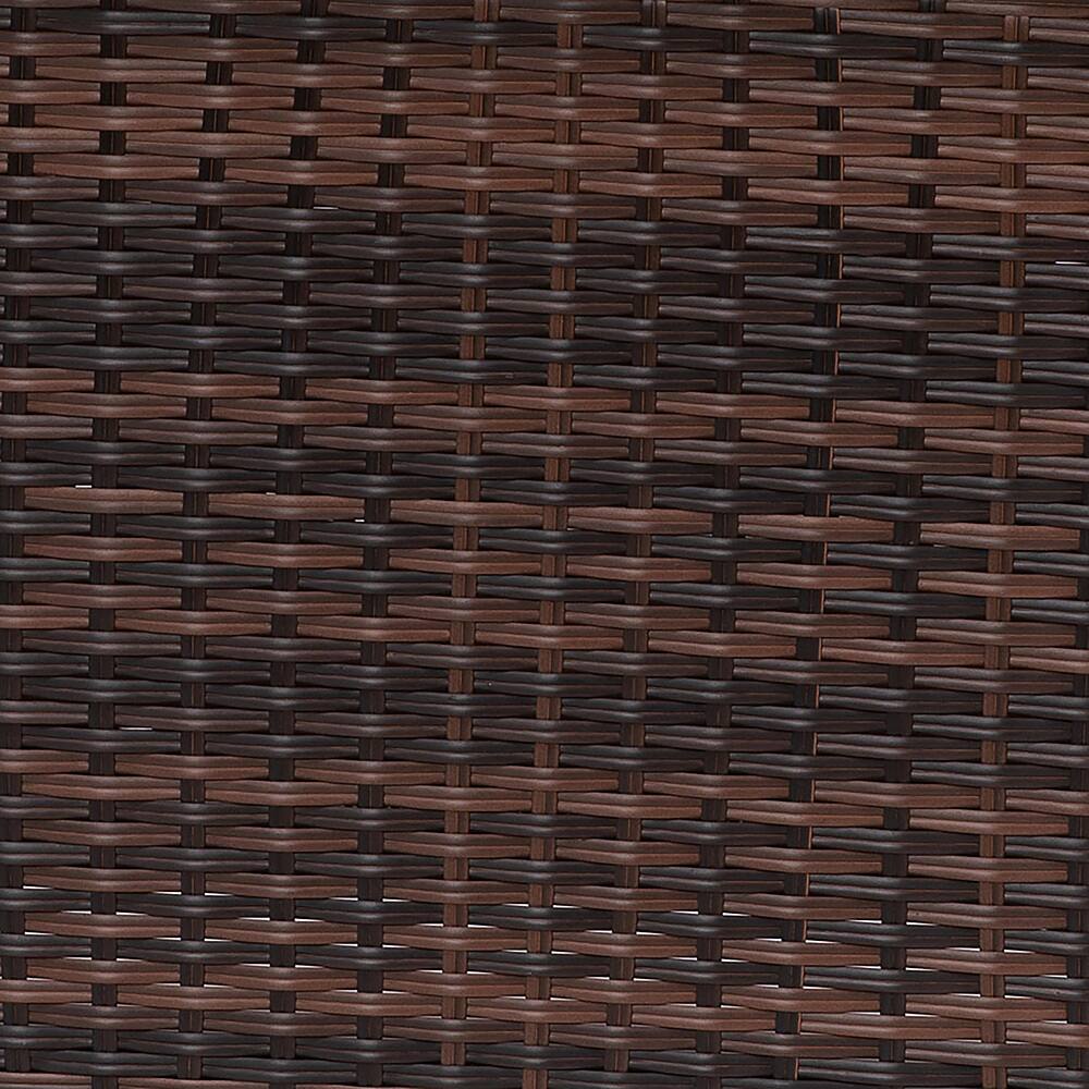 Alt View 22. Alamont Home - Olympia Outdoor 50,000 BTU Fire Table with Steel Top and Wicker Base - Espresso/Black.