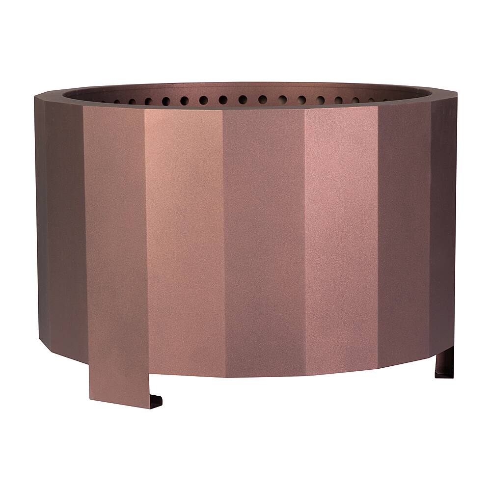 Front. Alamont Home - Titus Commercial Grade 27" Outdoor Smokeless Wood Burning Fire Pit - Bronze.