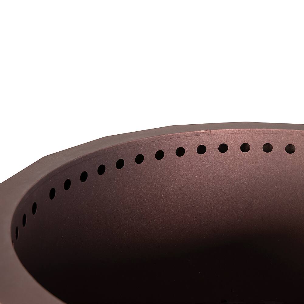 Alt View 15. Alamont Home - Titus Commercial Grade 27" Outdoor Smokeless Wood Burning Fire Pit - Bronze.