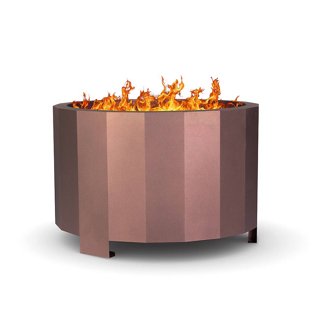 Alt View 20. Alamont Home - Titus Commercial Grade 27" Outdoor Smokeless Wood Burning Fire Pit - Bronze.