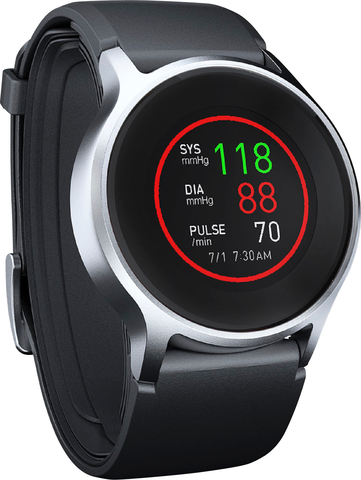 Angle View: Omron - HeartGuide, Wearable Blood Pressure Monitor Watch - Black